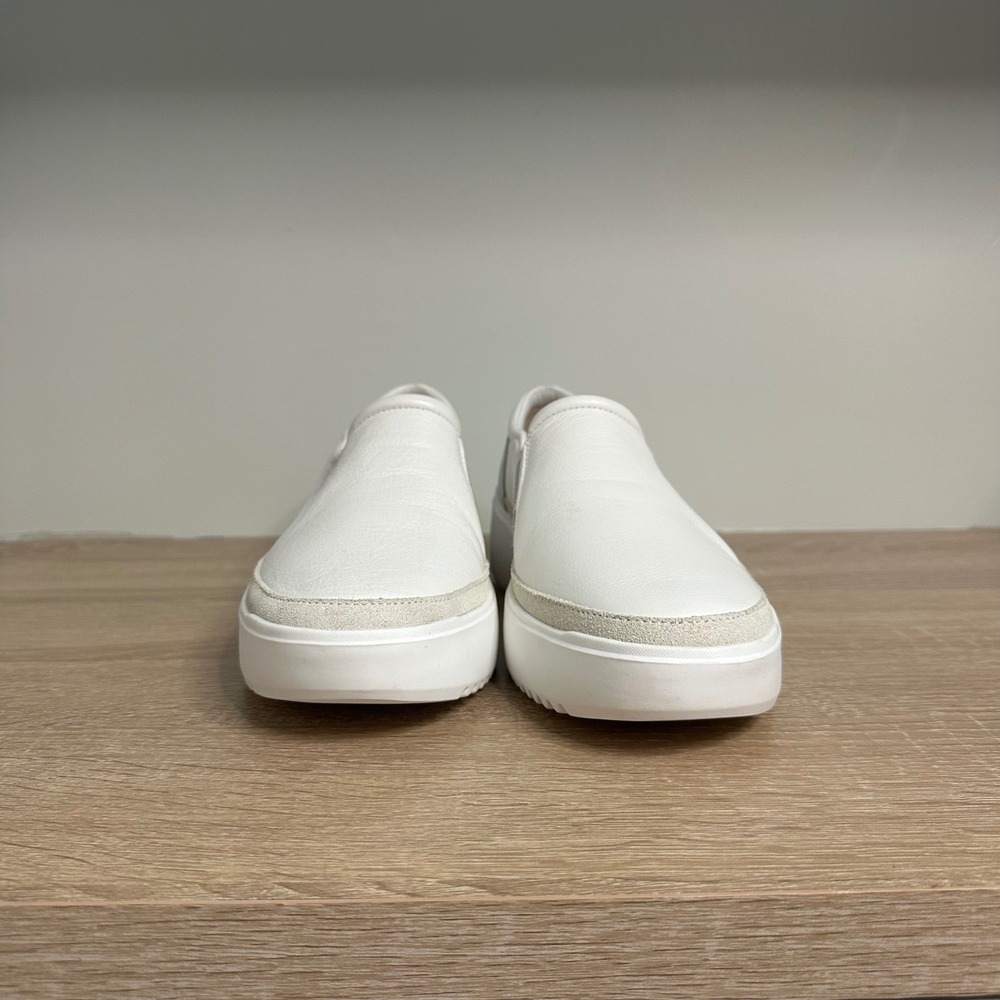 Vionic‎ Womens Kearny Slip On Sneaker US 9.5 Wide White Silver Leather Platform - Picture 7 of 16